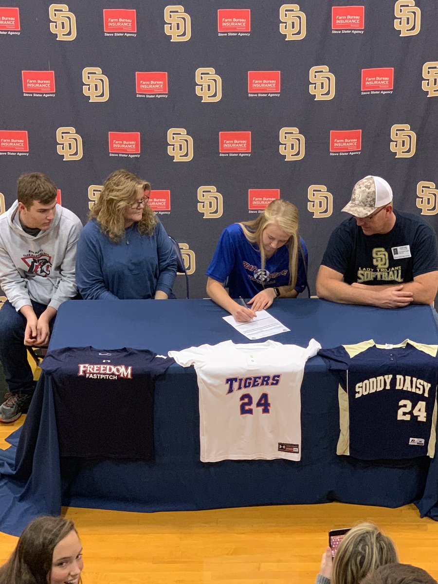 Congrats to <a href="/SD__Softball/">Trojans Softball</a> player Kaylin Fugatt for signing with <a href="/CS_Tigers_SB/">Chattanooga State Softball</a>! #WomenOfTroy