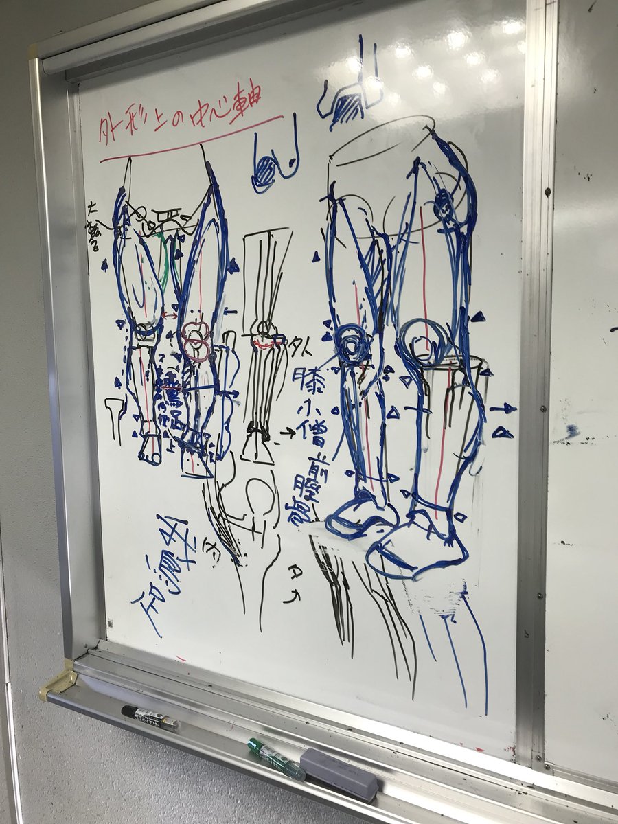 人体イラスト授業の板書。
伝えたいことがなかなか上手いこと説明出来ずもどかしいです。 