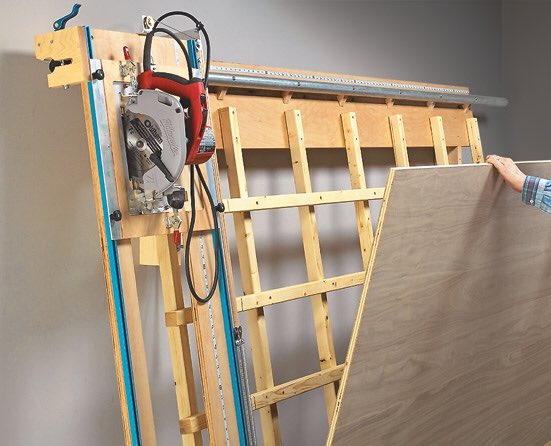 PlansNOW's tweet photo. It's the hassle-free way to cut plywood. And it has features that will save you time and money. Get the step-by-step plans to build this Panel Saw here: https://t.co/Hkl9Elmo3C https://t.co/3DKjWP99bj