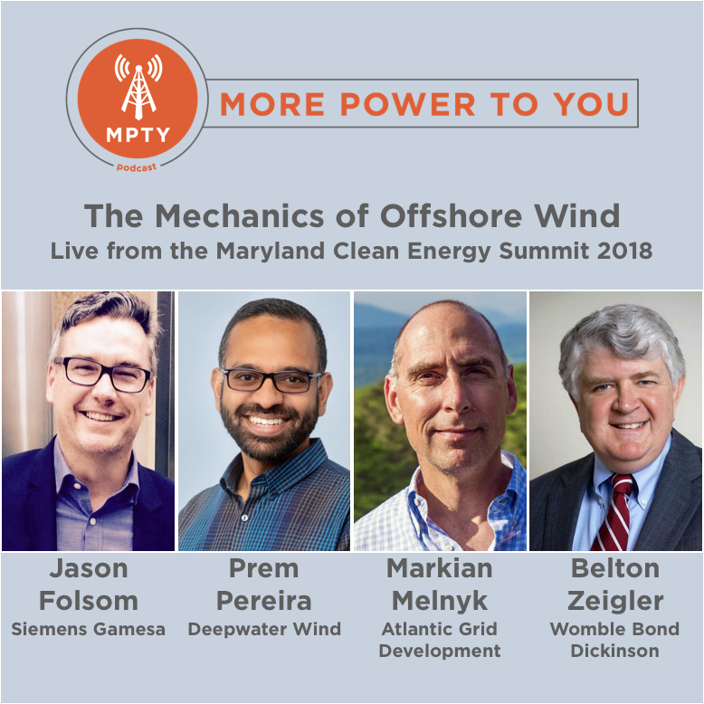 MPTYpodcast's tweet photo. ICYMI: "The Mechanics of #OffshoreWind," recorded live at the #MDCleanEnergySummit w/panelists @Jason_Folsom of @SiemensGamesa, Prem Pereira of @DeepwaterWind, Markian Melnyk of @AWCoffshorewind &amp; Belton Zeigler of @WBD_US.

Listen: https://t.co/TskhS0vtte 

#cleanenergy #podcast https://t.co/uEFY3x1NfT