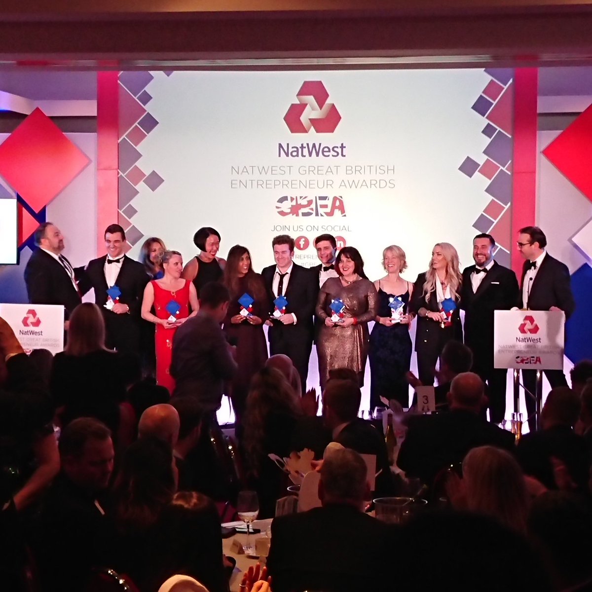 GrownUrban's tweet photo. Awesome night at the #GBEA awards. Massive thanks to the #princestrust for putting me forward for innovation entrepreneur of the year. Huge congrats to @louisjamesdavis and all other winners! @CherylsTrust @NatWestBusiness #YouthCanDoIt https://t.co/V7pVgXO4OT