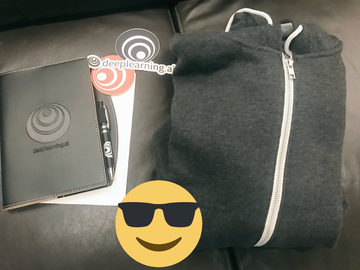 equilibriumyq's tweet photo. So happy to receive the amazing gifts from @deeplearningai_ thanks a lot! https://t.co/NM9M91H6AZ
