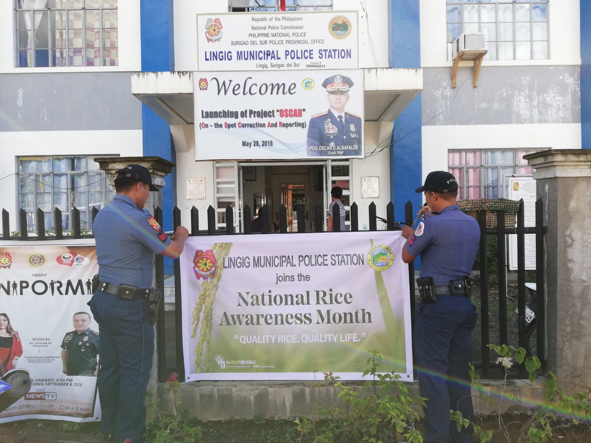 LingigMPS's tweet photo. Hanging of Tarpaulin re- National Rice Awareness Month
#IsaPongKarangalanAngMagLingkodSaBayan https://t.co/PYEEkbQk8Y