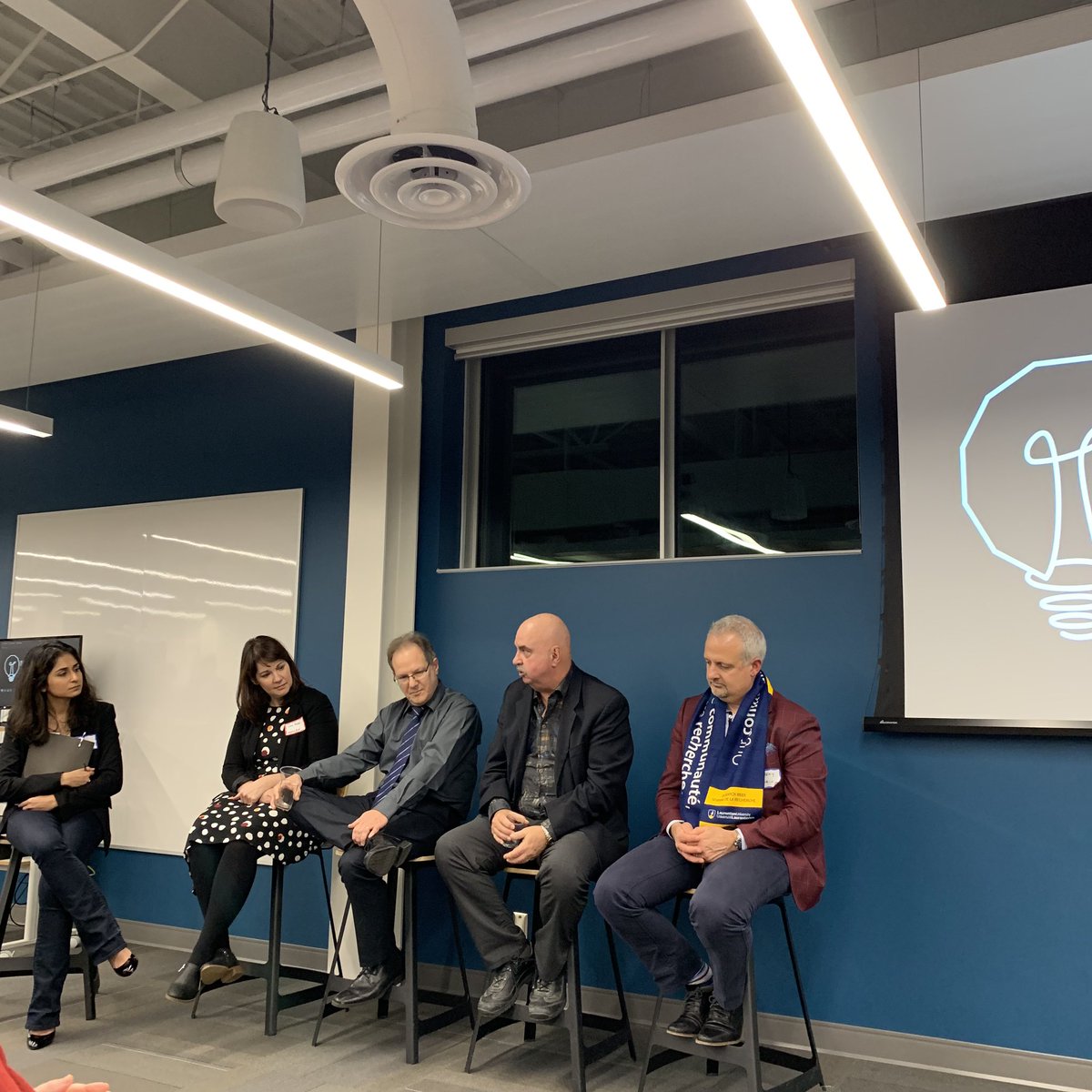 NORCAT's tweet photo. While many #medtech innovations occur when a founder is immersed in the #healthcareindustry, the panel agrees that it’s not necessary to have a PhD to have an innovative idea with the ability to disrupt the health space. #IGS2018 https://t.co/5xKloP55NA