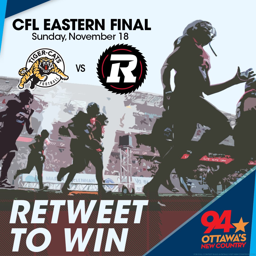 RETWEET + FOLLOW for your chance to take in all of Sundays <a href="/CFL/">CFL</a> Eastern Final action between your <a href="/REDBLACKS/">Ottawa REDBLACKS</a> and the <a href="/Ticats/">Hamilton Tiger-Cats</a>!