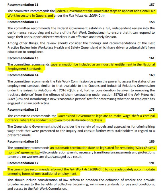 EmilyHWoods's tweet image. The Qld Govt's Wage Theft report is out - it's found Qld workers are underpaid $1.22 billion in wages annually, which is stripping $2.5 billion from the state's economy every year... here's some of the recommendations #auspol #ausunions