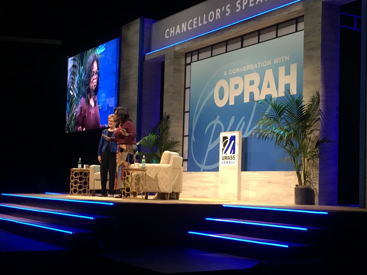 jashburnvda's tweet photo. Oprah matches the 1.5 million raised tonight for scholarships @UMassLowell Chancellors speaker series!! #OprahatUML #scholarships https://t.co/pZTpa2rkZ2