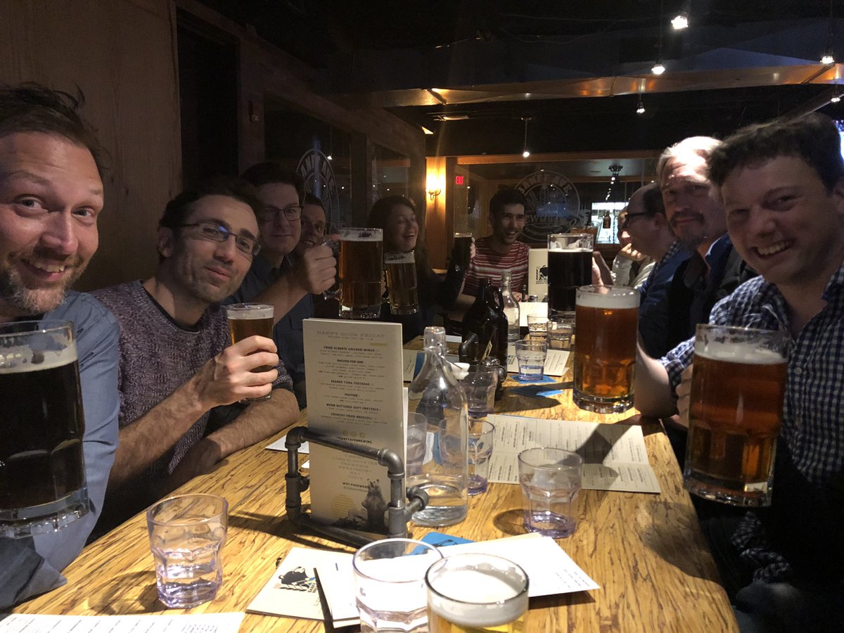 ruth_baker's tweet photo. Is it birs or is it beers?! Stein night @ Banff Ave Brewing Company... #birsmath https://t.co/4wOVVQkh7I