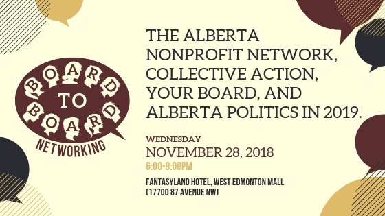 EdmCVO's tweet image. A networking #nonprofit board is a healthy nonprofit board! We host #BoardtoBoard networking because #eg non-profits thrive through connectedness. Join us November 28 as we discuss how non-profits can prepare for the upcoming provincial election. eventbrite.ca/e/board-to-boa…