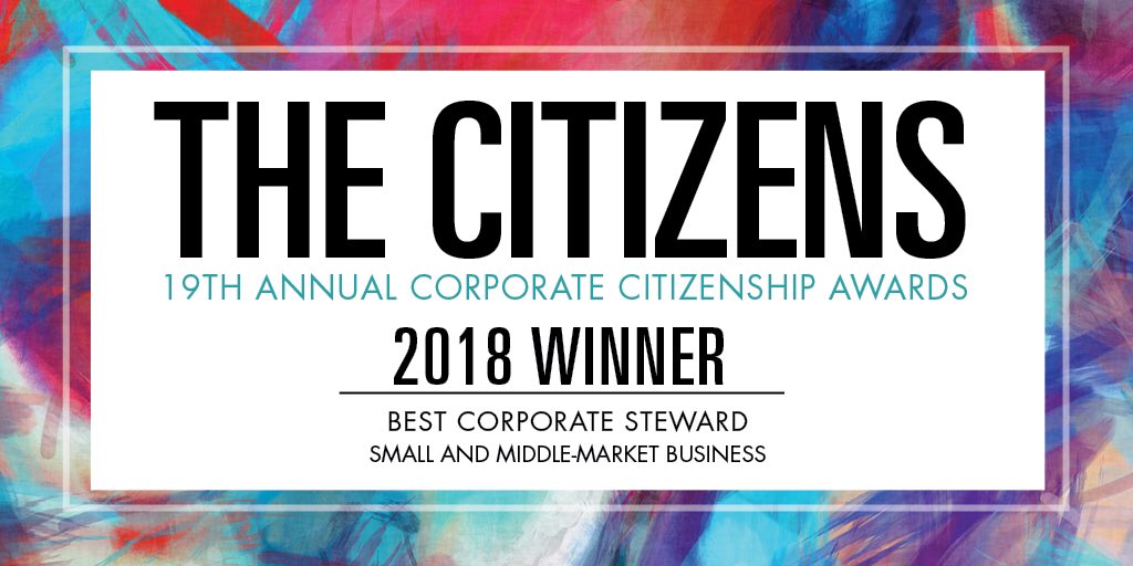 USCCFBiz4Good's tweet photo. .@sempercap wins Best Corporate Steward: Small and Middle-Market Biz for partnering to provide a college education for children from military families &amp; give 15 families the opportunity to become first-time homeowners. #Citizens2018 https://t.co/MvgCurTzto