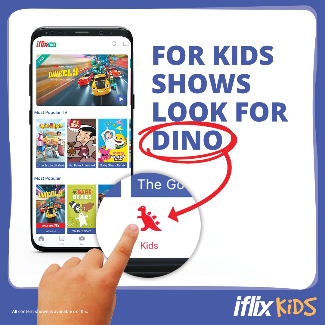 iflixBN's tweet photo. Hey #iflixKIDS, say hello to Dino! He’s red, he’s rad and ready to play. Wherever he goes, UH-MAZING kids content is sure to follow. Find him on the homepage of the #iflix app, click and #PlayFREE. https://t.co/phq8e6bXUj