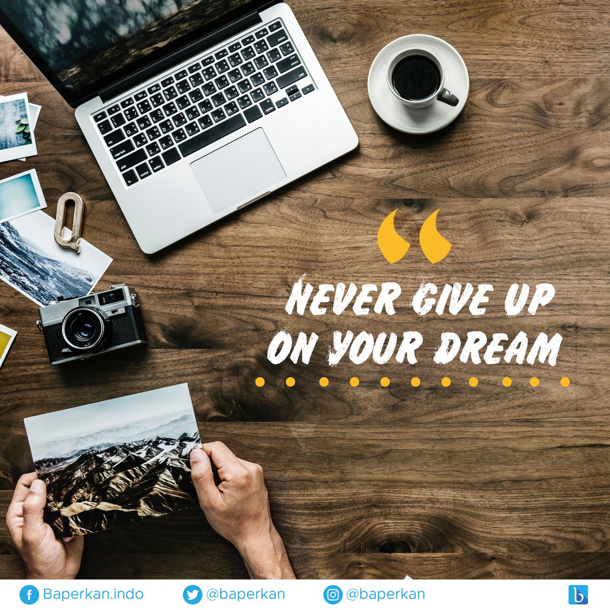 baperkan's tweet photo. "Never Give Up On Your Dream".
.
.
.
.
.
#baperkan #baperkanindo #baperkaninfo #sukses #perubahan #Indonesia #bijaksana #AntarkanKebaikan #perjuangan #impianjalanan #PagiPagi #JumatBerkah https://t.co/NQURXo8ONN