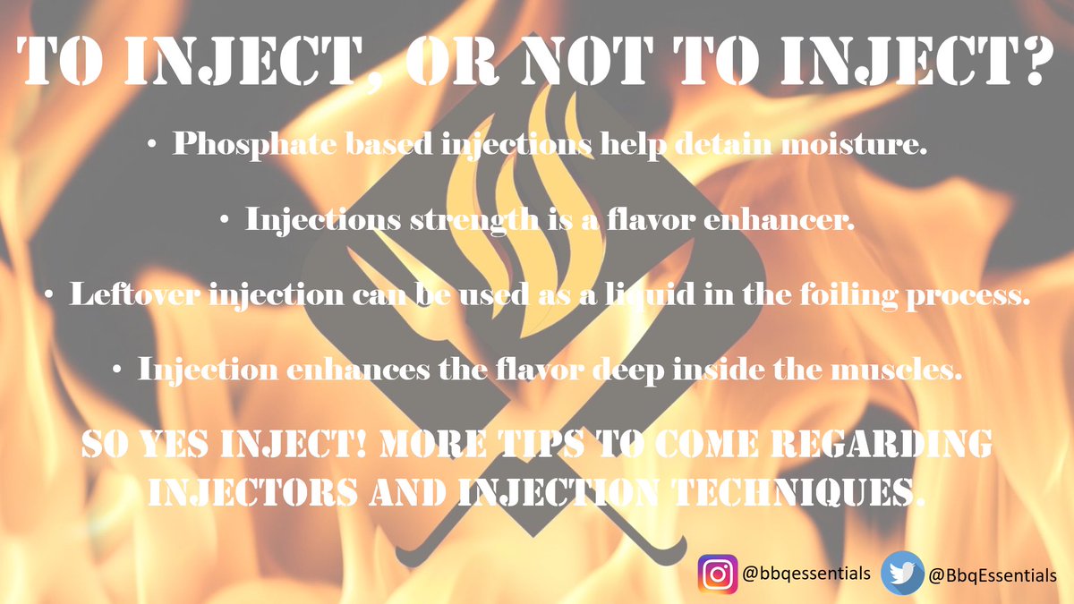 BbqEssentials's tweet photo. Thursday tip, info coming soon on our new injection kit!
#bbqlife #pork #brisket #bbq #meat #kcbs https://t.co/oxaEoZbXti
