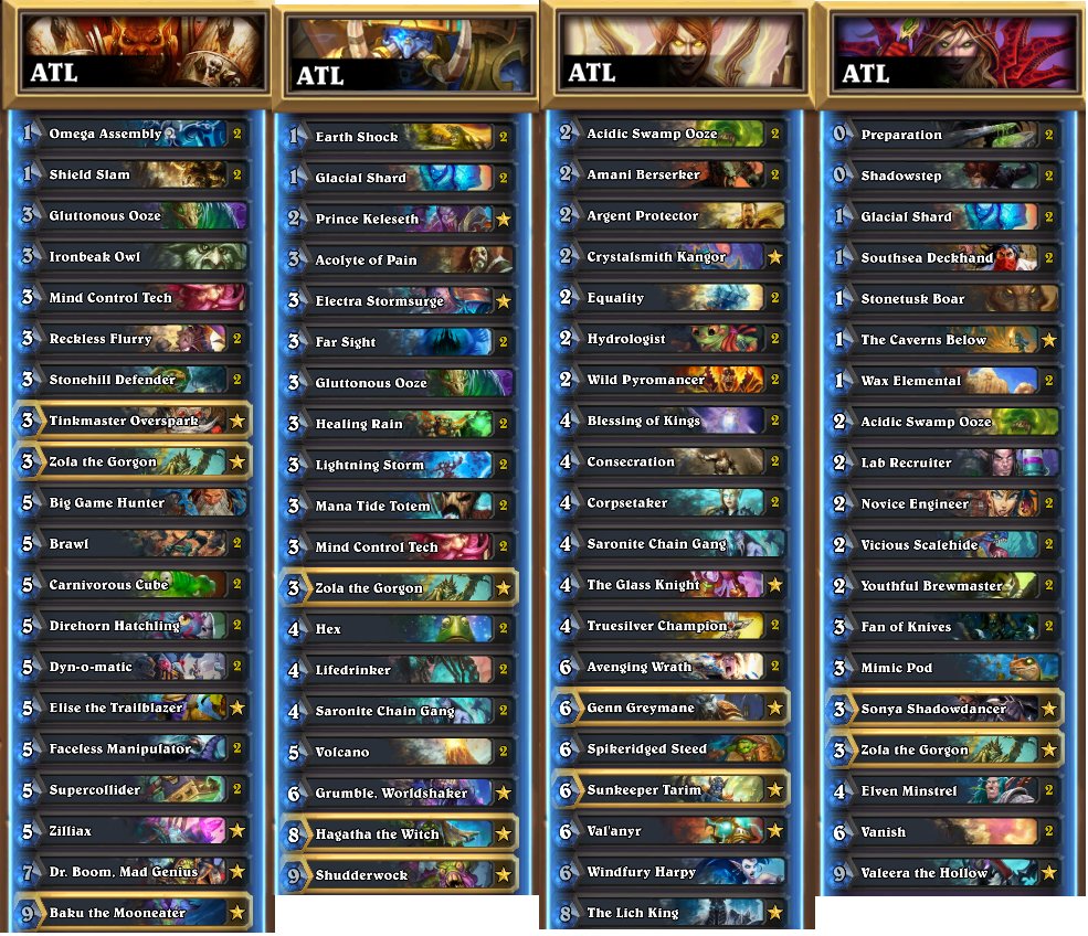 muzzy_HS's tweet photo. Arrived in Atlanta. I have 185 points currently, so winning the tournament would make me a 3 Star Master. Here are my decks. Let's get this bread. https://t.co/81SfFi2wU0
