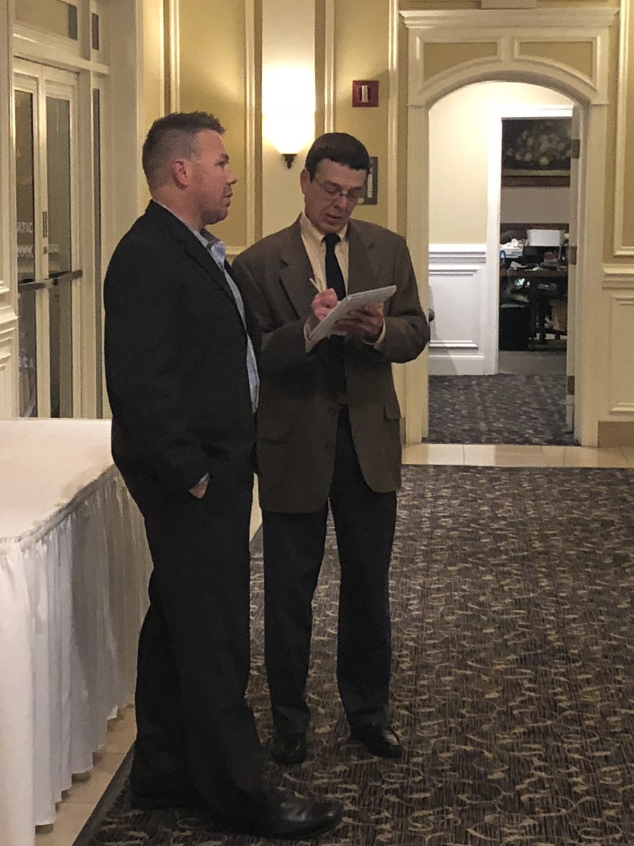 Coach Tomczak talking to the press after winning the Assistsnt Soccer Coach of the Year from the IHSSCA. <a href="/MVPrincipal1/">Principal Echols</a> <a href="/MeteaAthletics/">Metea Athletics</a> <a href="/MeteaMPT/">MPT Metea Valley</a>