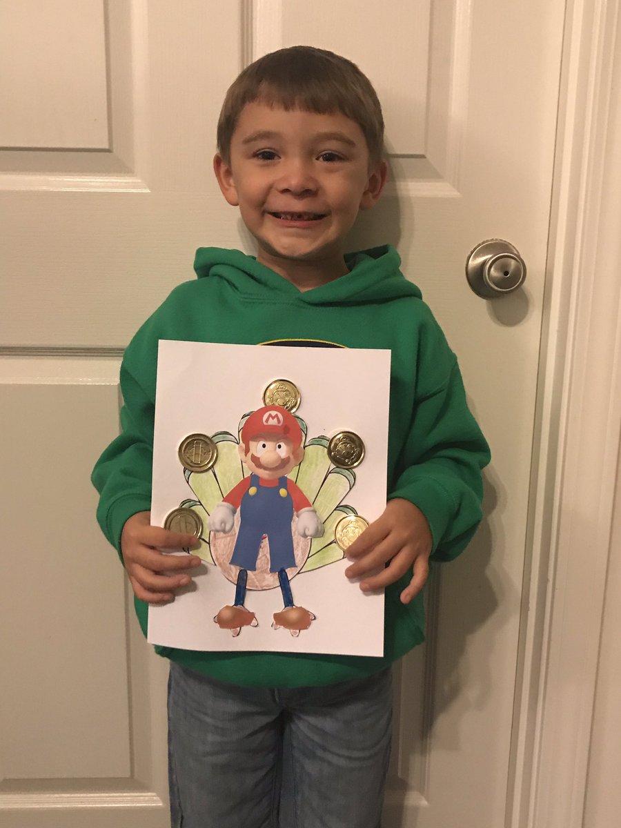 DsFwttgXoAAhyd4 jayden's turkey disguise is mario. #lpscrafts #firstgrade