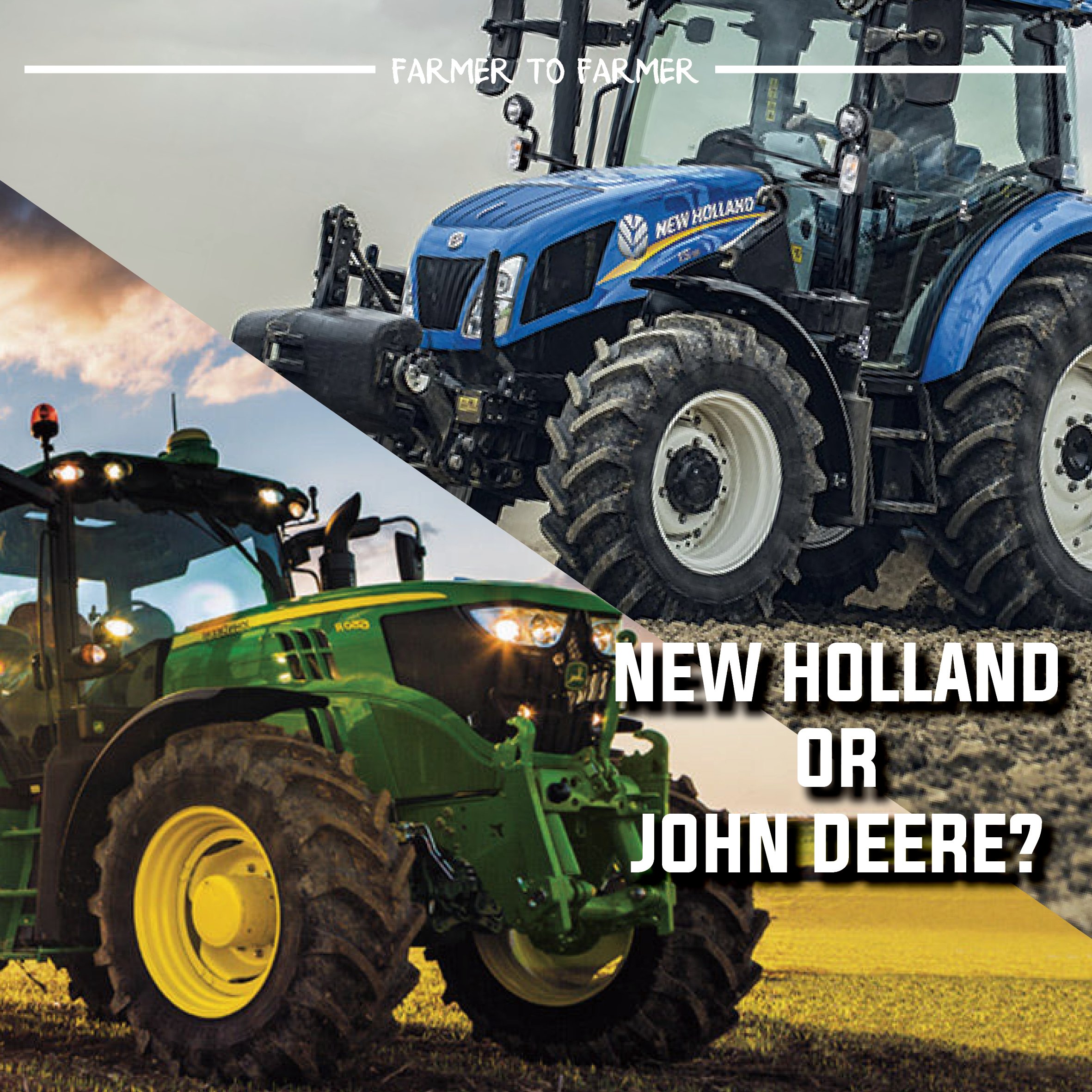 niet verwant passend constant Farmer to Farmer AU on Twitter: "New holland or John deere?! Comment  below✍🏻 . . 📷Photo credits to: @johndeere @newhollandag #farming #farm  #farmlife #johndeere #machinery #newholland #baler #tractor #potd  #photography #agriculture #hay #