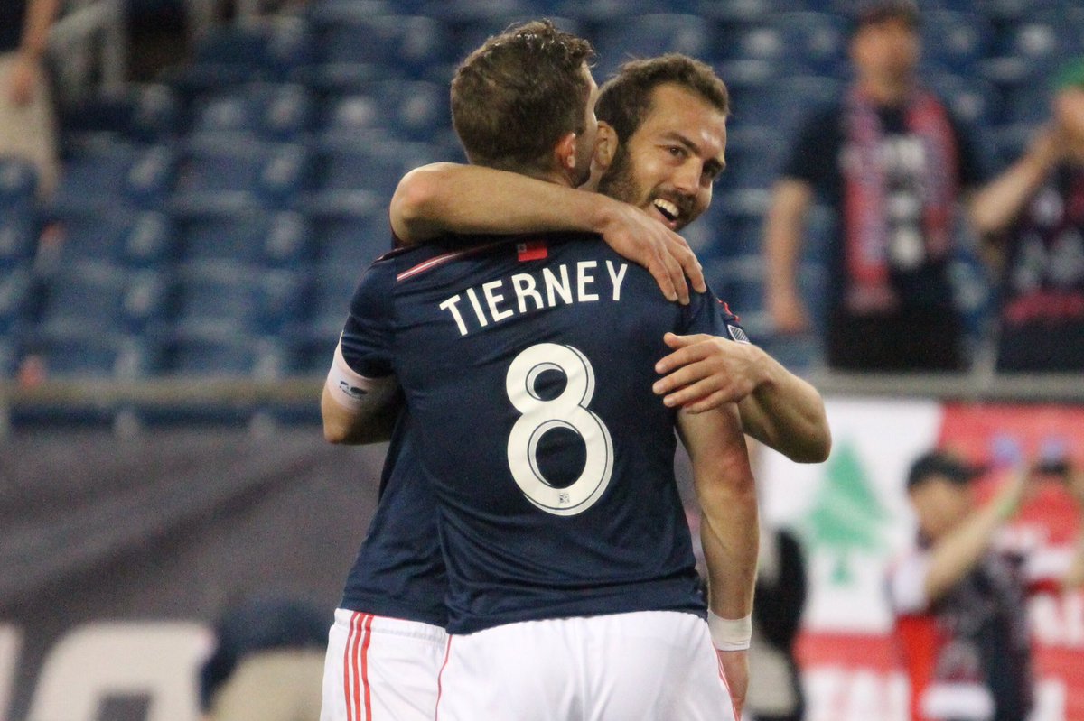 TravelingCEO's tweet photo. #ThanksCT8 goal celebrations with the #NERevs https://t.co/02oZaU4c0m