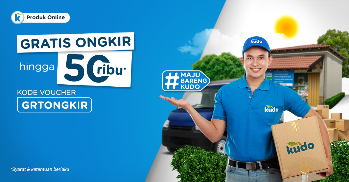 GrabKiosID's tweet photo. Mau bebas ongkir* saat belanja produk online di Kudo? Jangan lupa pakai kode GRTONGKIR ya!
Info lengkap, cek aplikasi Kudo sekarang!
Belum download aplikasi Kudo? Langsung klik:
https://t.co/nYrlg58B8p
#MajuBarengKudo #PromoKudo https://t.co/6ucyRGXcLp