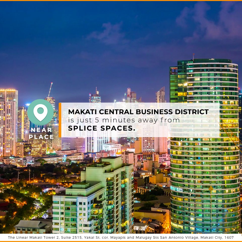 splicespaces's tweet photo. Be close to The Business Capital of the Philippines.
Splice Spaces is just 5 minutes away from Makati Central Business District!

Book now!

Standard Room: PHP1,799/Night[2 pax]

PH: +63 (2)275 5627
Mobile: +63 929 076 1859
US: +1(818)963-5626

#SpliceSpaces #BudgetSpaceInMakati https://t.co/izjrqUIy0F