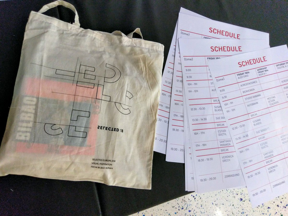 Cuando llegues al #selectedbilbao recuerda pasar por la mesa de acreditaciones, el Welcome Pack es vuestro pase al auditorio!