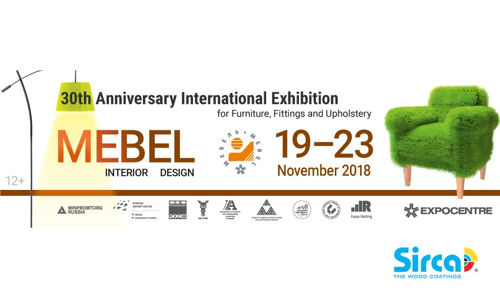 Sirca_Spa's tweet photo. From 19th to 23rd of November, Sirca will present its latest made-in-Italy technologies to the international Mebel Fair in Moscow. #Mebel https://t.co/kyMiPgCTUb