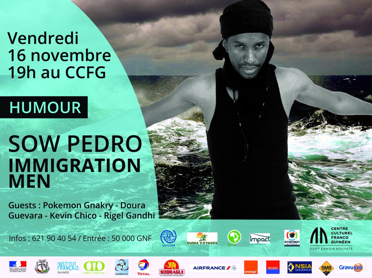 sowpedro120's tweet photo. C'est CE Soir ! 19h au CCFG.
#ImmigrationMen
#5eSolo
#onnarretepluslamachine
Un evenement #nov
et une couverture #cismédias. https://t.co/3H3f4WzHWP