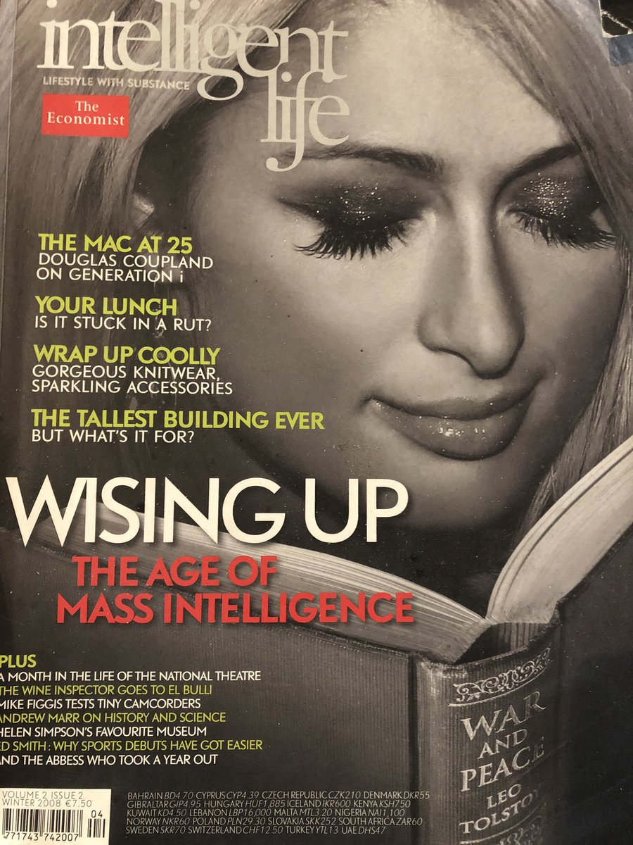 badoer77's tweet photo. Hallo Twitters, das Cover ist jetzt 10 Jahre alt. War ernst gemeint. Glaubt man nicht, ist aber so.
#wisingup
#massintelligence
#parishilton (wer war das?)
#warandpeace https://t.co/dfa6RWLozA