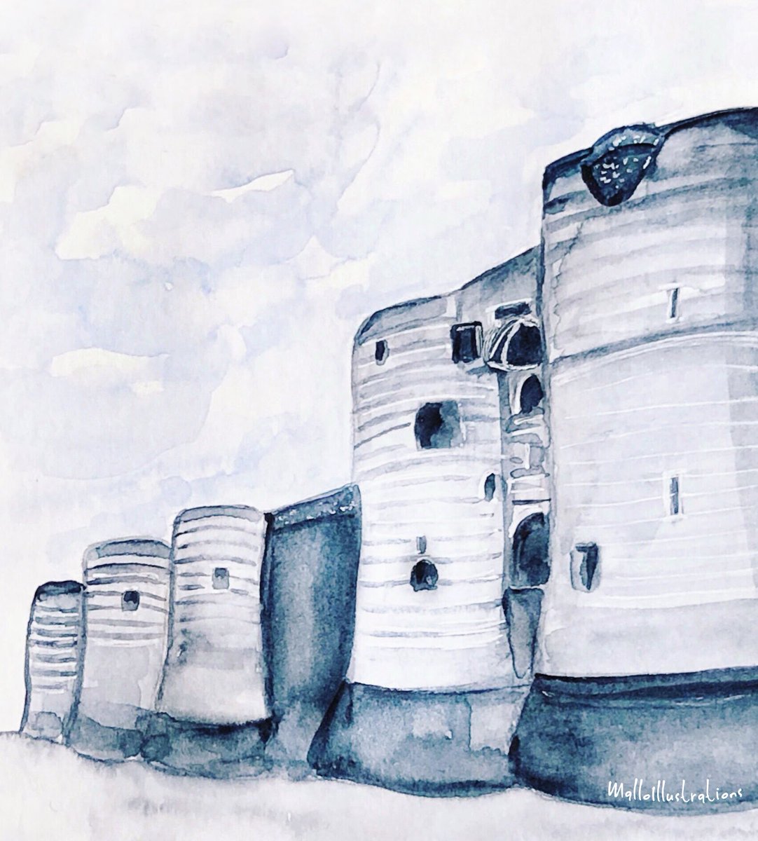 MalloryToman's tweet photo. #châteaudangers #roirene #aquarelle #watercolor #watercolorpainting #malloillustrations #Angers https://t.co/AZknu1xepK