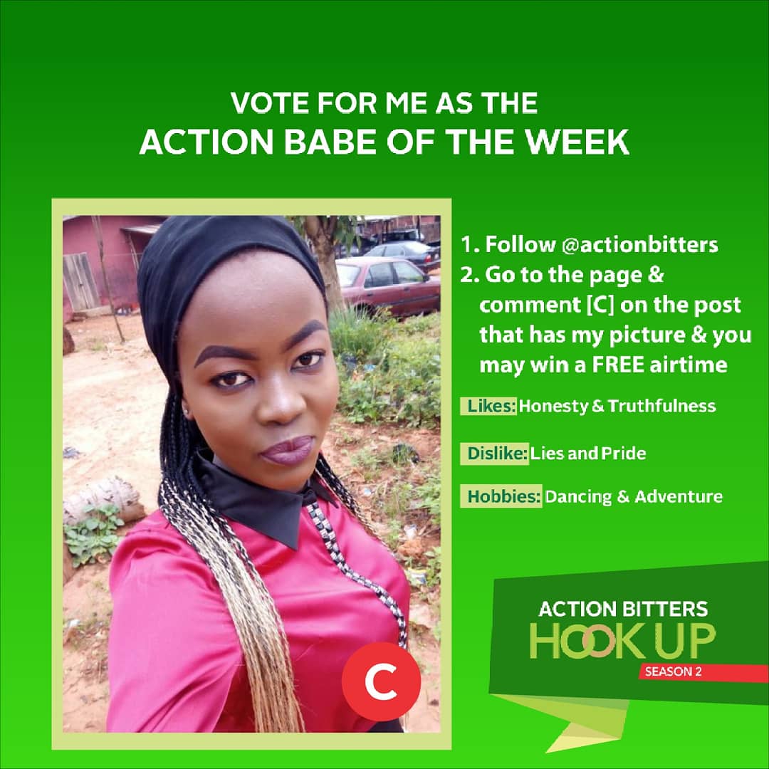 ActionBitters's tweet photo. Who should be our action babe of the week? Vote A, B, C or D.

Voting twice isn’t allowed, voting ends by Monday 12th November,12 Noon.

Random voters that follow us, will win free airtime.

#ActionBittersHookUp2 #actionbitters   #Lagos #UndisputedBitter #tgif  #fridayfeeling https://t.co/aWI96ZYptZ