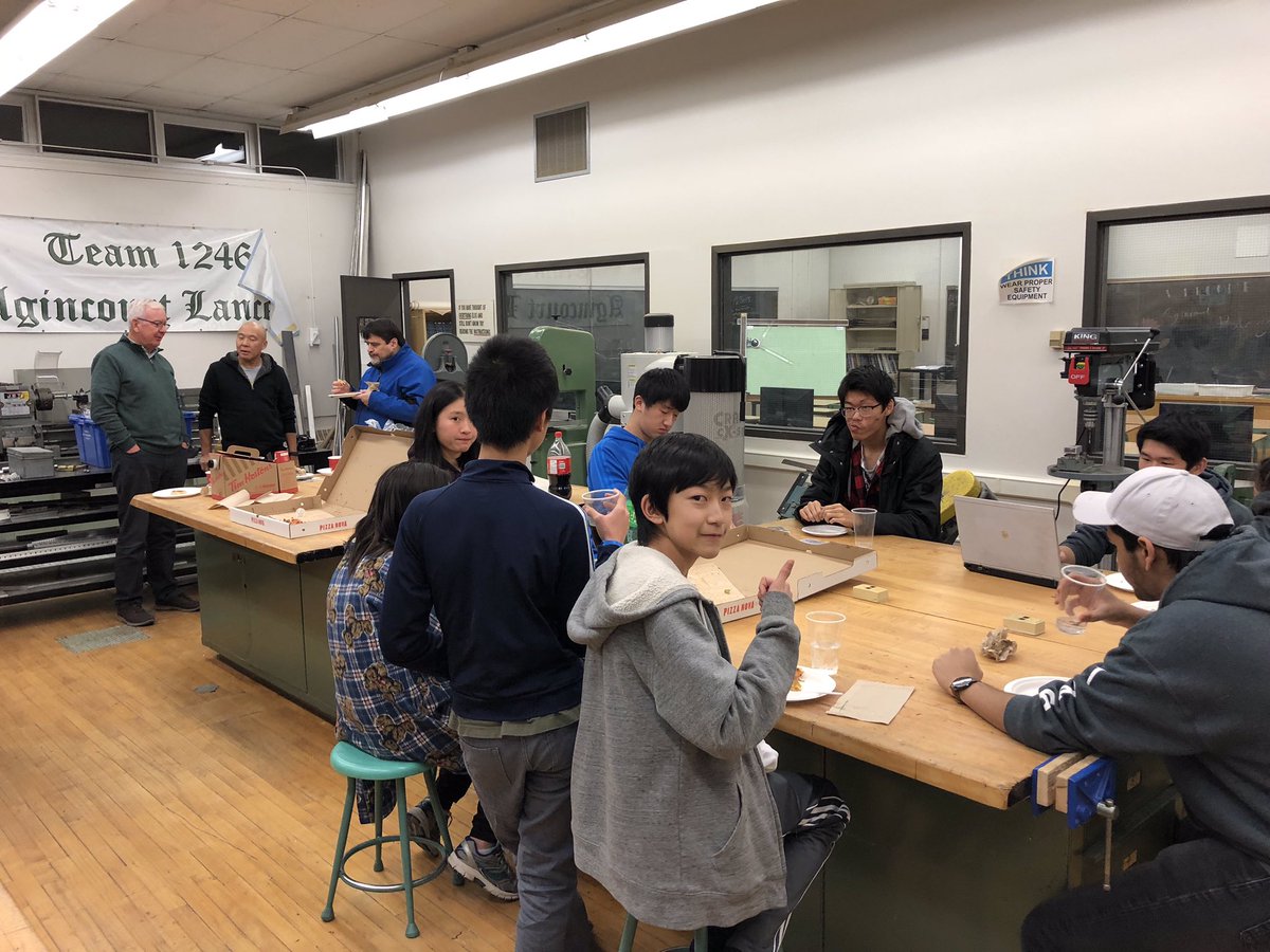 LancerTweet's tweet photo. Thanks to the Rotary Club sharing expertise on how being part of First Robotics will help them in so many ways in their future. #robotic #team1246 #thoms #pacitto https://t.co/gZkvwimc1c