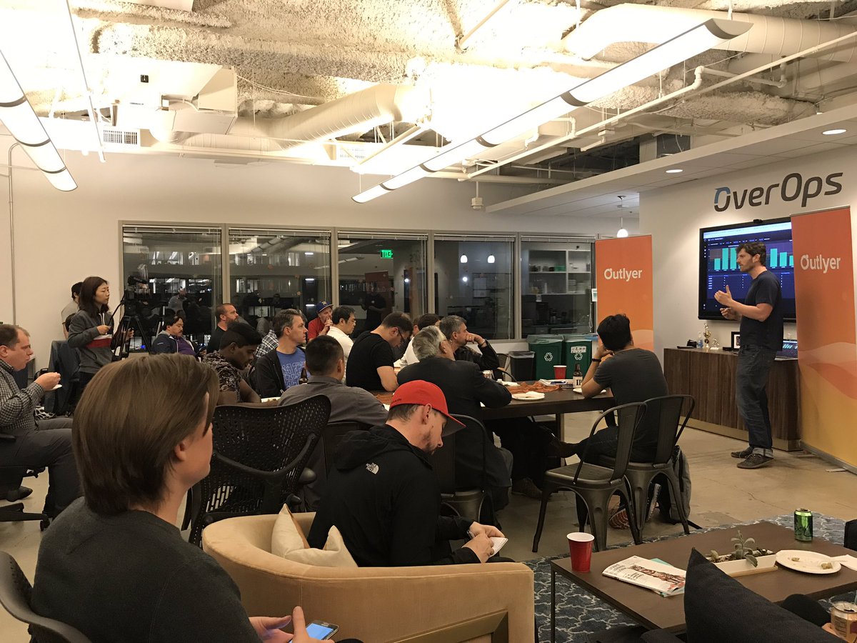 SNapolis's tweet image. Hosting @doxsfo meetup @overopshq tonight. Evangelizing  #ContinuousReliability for #DevOps.  Great turnout, kudos to @outlyerapp, @cloudarmory, @splunk for the co-presentations