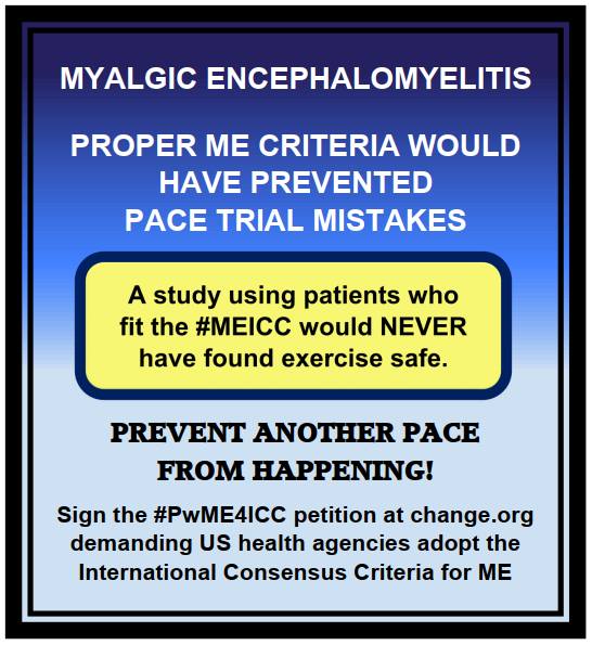 AliceOutThere's tweet photo. #PwME4ICC
"Proper ME criteria would have prevented #PACEtrial mistakes"
#pwME ... sign the petition  ✍️🌎🌍🌏
Let's get this right ❗️
The Powers That Be [ TPTB ]
R robbing us of life ‼️
https://t.co/JWeaoLx6JK

#MyalgicEncephalomyelitis 
#MyalgicE
#SaveICC 🧐
#ACTUP4ME https://t.co/0w8xjfMmhA