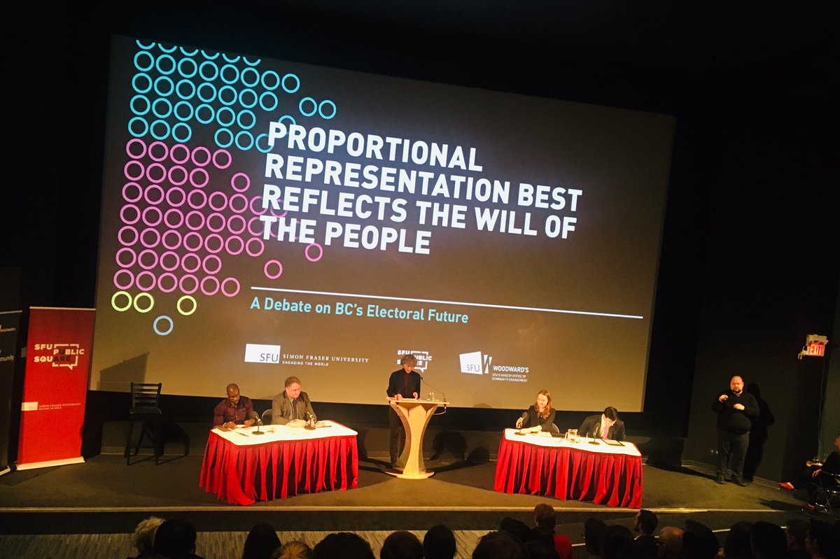 ymmijnay's tweet image. Now the debate begins! #sfuerdebate #PRDebate #ProRep