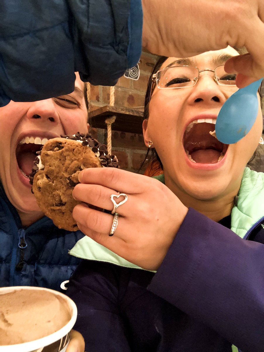 OrchWithBDubs's tweet photo. How we celebrate after a concert 🤣 HUGE shout out to @BrainyOrchestra for her help and support. If you can't tell, we don't get along at all 🤣 #jk join us next time @JaredCassedy!! #brainyandbdubs #thankyou #goobers #stringteachers #postconcertsnack https://t.co/irXL60gAg2