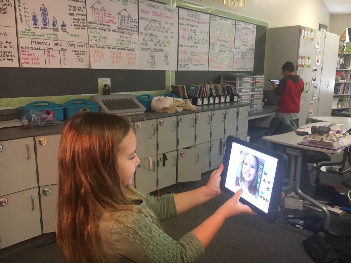 kunnmel's tweet photo. #LBEshowcase @MrsPresnall3rd Students are locating fractions around the room and posting their discoveries to @Flipgrid next they reviewed everyone’s discoveries to kick off their math talks! #misdproud https://t.co/zewBUbaeD0