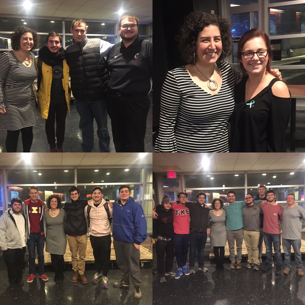 Endless thanks &amp; awe to <a href="/AEPi/">Alpha Epsilon Pi IHQ</a>’s <a href="/zaklempert/">Zak Lempert</a> &amp; <a href="/UCIFC/">UC IFC</a> for making tonight’s #SpeakUp event possible. Shout out to <a href="/ItsOnUC/">UC It's On Us</a> <a href="/CincyTKE/">Tau Kappa Epsilon Lambda Gamma</a> <a href="/UC_AXP/">Alpha Chi Rho UC</a> &amp; every single fraternity brother, student, faculty &amp; staff who came through tonight to prevent sexual assault. I’m floored. This is change.