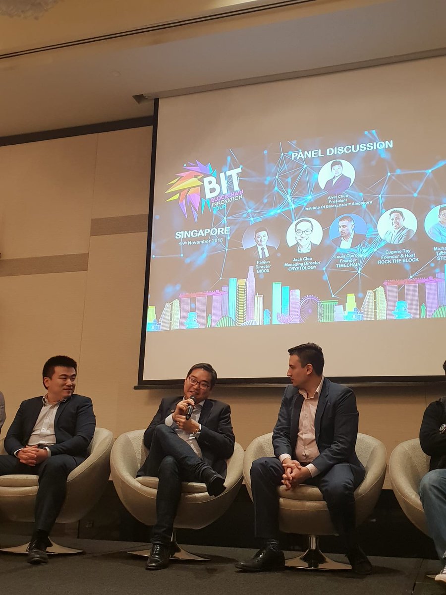 2themoon_global's tweet photo. "Blockchain is not a magic bullet" - Jack Chia, MD of #Cryptology sharing at a panel session discussing factors holding Singapore's #blockchain industry back at #BlockAsia Innovation Tour held yesterday.
Cryptology would like to thank BlockAsia for the great night!😜
#Crypto https://t.co/bf0hCjC2JB