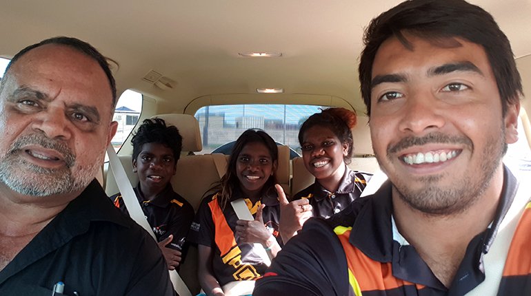 AFLNT's tweet photo. Christmas has come early for the Michael Long Foundation when @Telstra popped in today &amp; handed us the keys to 2 brand new Toyota Prados to help with our MLLLC Indigenous education program! https://t.co/6i99EWoG5A #thankstelstra #territoryfooty #schooleveryday https://t.co/pVnmY1tXg6