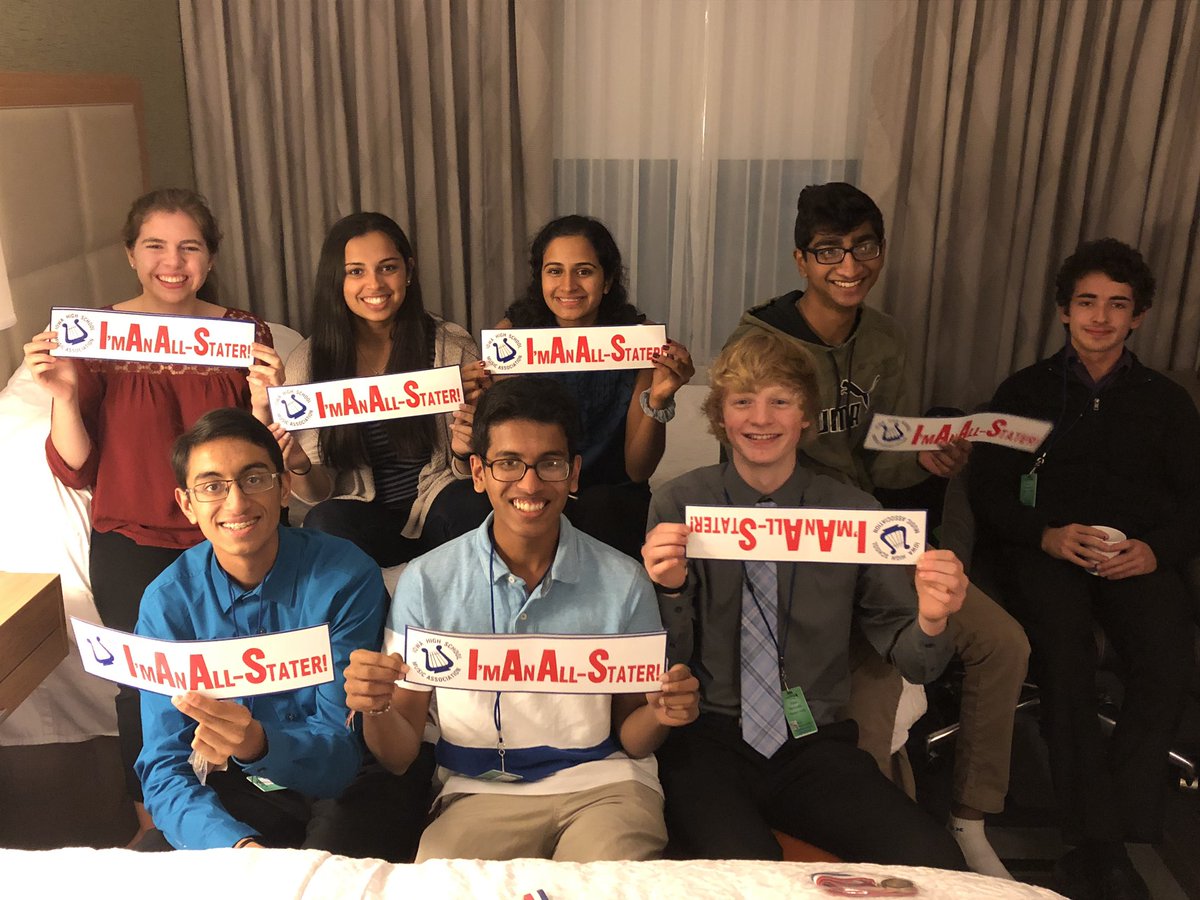 pvspartanband's tweet photo. After months of preparation and 6 hours of chair placement auditions, we are ready for All-state rehearsals to begin tomorrow!!! #spartanbandpride #allstate2018 https://t.co/wjSdeLRSJF