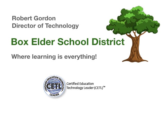trainerob's tweet photo. I am starting a new Adventure in December as the Director of Technology for the Box Elder School District located in Northern Utah. I am excited for this new opportunity. I have loved the work we have done @canyonsdistrict and wish them the best in their future endeavors. https://t.co/ZP5twwHQB1