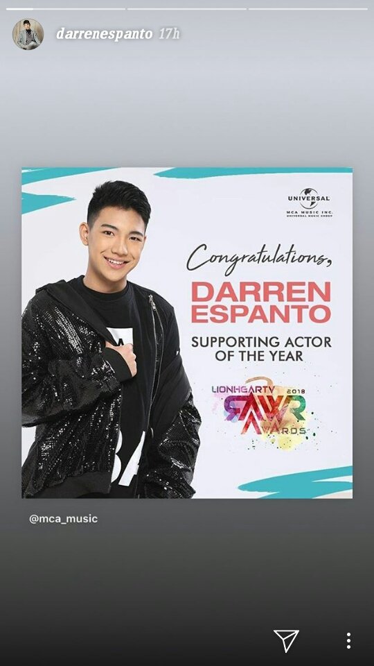 summerespanto1's tweet photo. @Espanto2001 wow Congrats Darren. Were so proud of you 💓 it is a good start for your acting career. 😘
Note: its his 1st acting movie 👏👏👏 https://t.co/MZbpgx6iPo