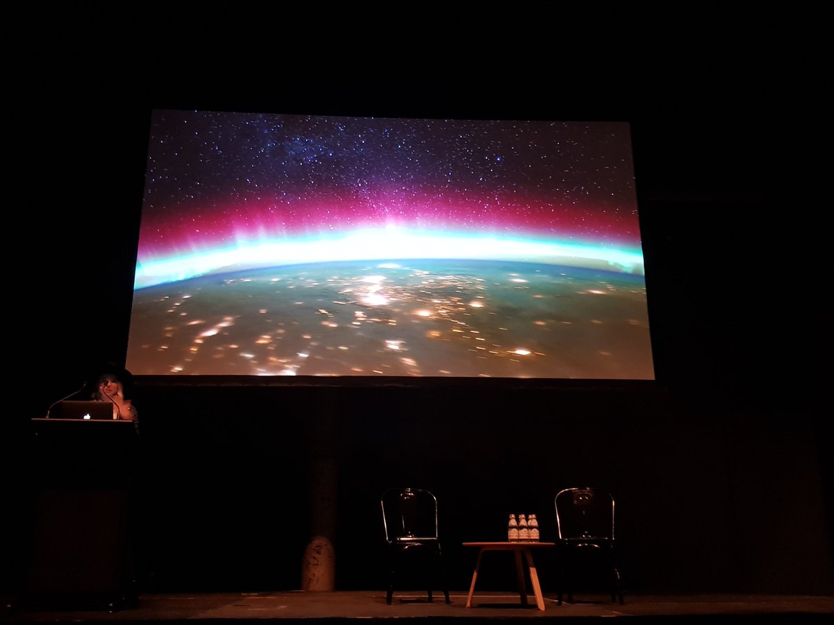 "Virtual reality is the only way you can experience what it's like to be in a black hole." <a href="/Eliza_McNitt/">Eliza McNitt</a> on using VR in SPHERES. #360Vision <a href="/Create_NSW/">Create NSW</a>