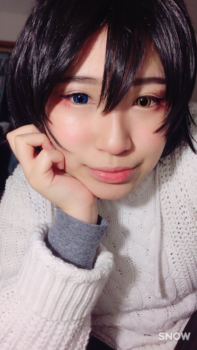 clearscopes's tweet photo. Hello folks. I'm Gena, I’m Korean, and I like to cosplay. I really like idols and 2 suffer. I love Masumi and I hope he knows that. Also I’m a barista and I love coffee https://t.co/VieiGwcvKB