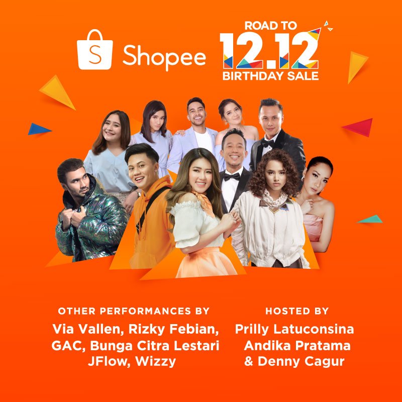 Shopee Road To 12.12 Birthday Sale yang akan dimeriahkan Via Vallen, Prilly Latuconsina, Rizky Febian dan artis lainnya. Special performance BLACKPINK!Senin 19 Nov 2018 jam 19.00 WIB di Trans7 <a href="/ShopeeID/">Shopee Indonesia</a> #ShopeeID #Shopeeblackpink bit.ly/2B4BeIV
