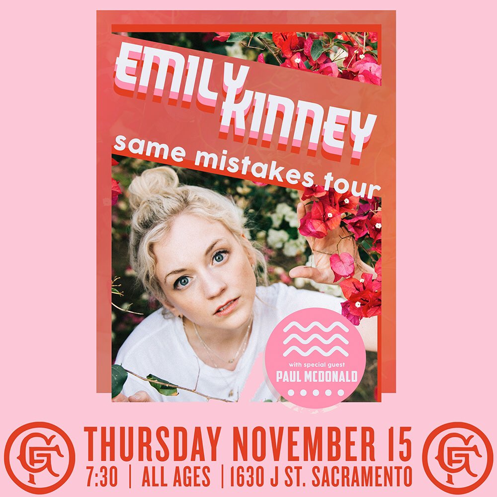 EMILY KINNEY IS AT GOLDFIELD! See ya out here! Tickets at the door!