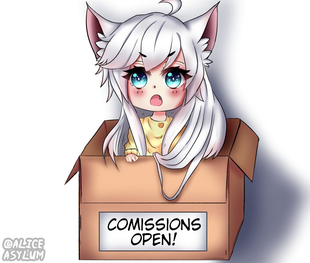Alright guys !~
 Comissions are open!
0W0 Dm me if your interested!!  
RT if you love me!~
#comissionsopen
#chibicomissions