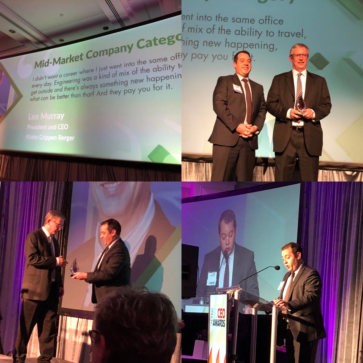 EarlFlormata's tweet photo. Len Murray president and CEO Klohn Crippen Berger - Mod market company category #BCCEO2018 https://t.co/1Vz9DGzYdo