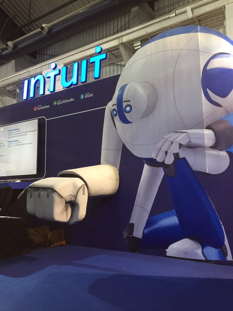 IntuitIN's tweet photo. We are all set for day 2 at #GHCI18! Drop by our booth for conversations on all things tech and more. Also, you get to fist-bump with the #IntuitGiant!
#PoweringProsperity #womenintech #WeAreHere https://t.co/AkjO9qcXAU