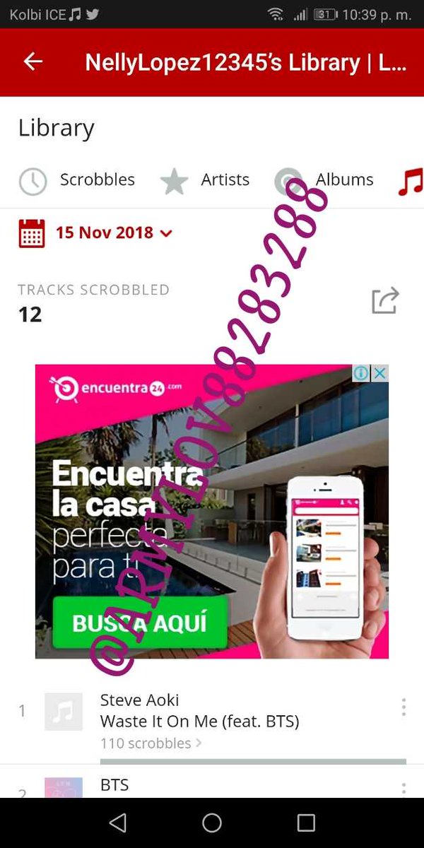 ARMYLOV88283288's tweet photo. ✨INFORME SEMANAL
LAST. FM ✨🇨🇷
🌸SEMANA. 3
🌸CUENTAS: 1
✨15 de Nov✨♥️
#ARMYHot100Esp @BTS_twt @AHot100 #VanARMY https://t.co/Ryg7H0vYSi